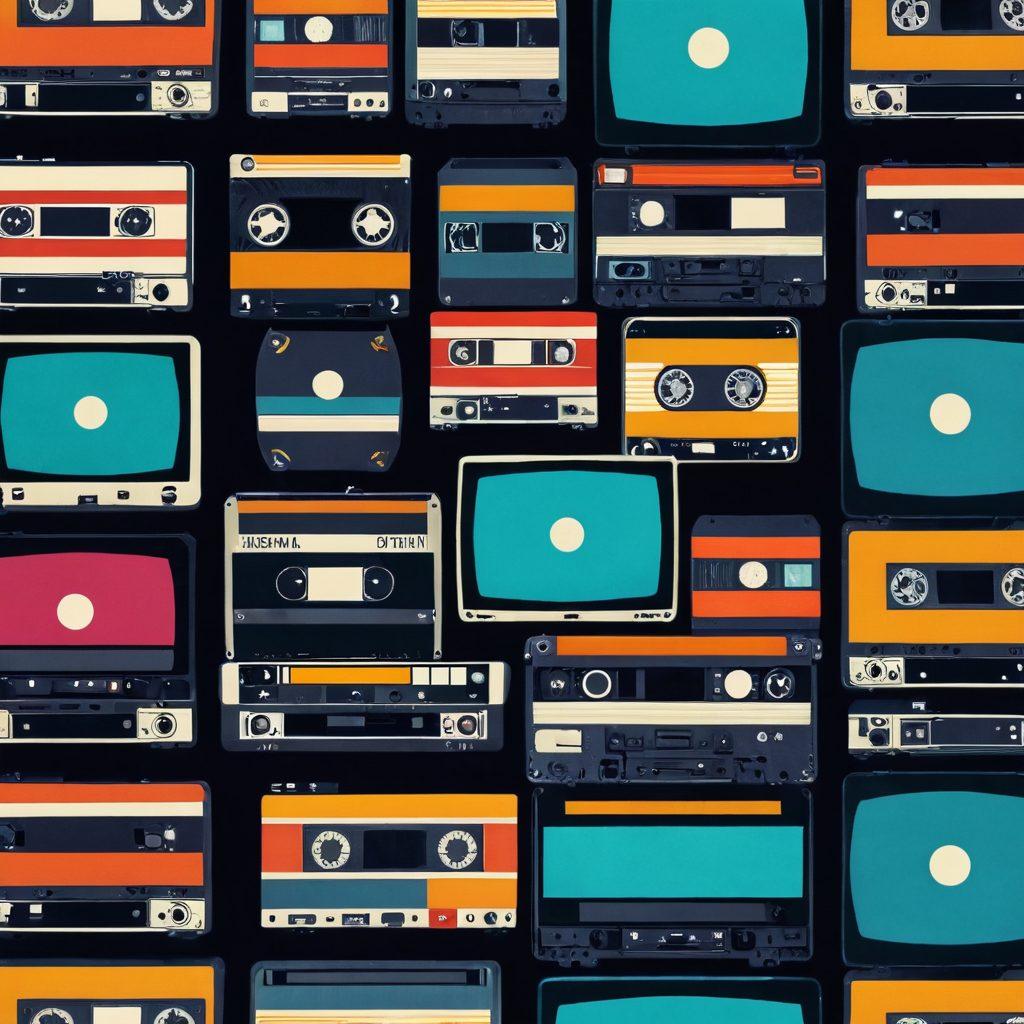 A dynamic split-screen image depicting the transition from retro DVDs on one side to sleek digital devices showcasing streaming content on the other. Include elements representing the hardcore film industry, such as film reels morphing into digital data streams. The background should have vibrant colors reflecting modern technology. Include subtle nods to both nostalgia and innovation in the aesthetic. 3D. vibrant colors.